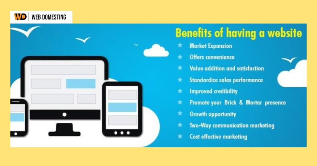 benefits for having website, web domesting website benefits